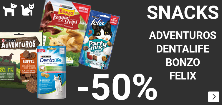 Diverse snacks  -50% DOG CAT